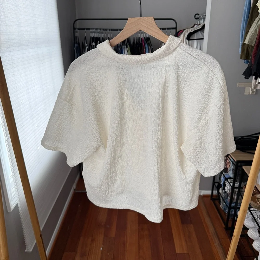 Madewell Crinkle Button Down Shirt - Picture 6 of 8